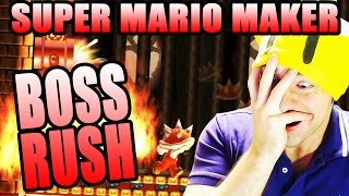 Super Mario Maker BOSS RUSH  A HARD ROSS LEVEL [upl. by Stronski]