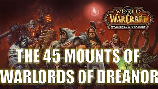 the 45 mounts of Warlords of Draenor  The Weekly Grind [upl. by Granger369]