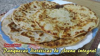 PANQUECAS DIETÉTICAS DE AVENA INTEGRAL raceta fácil y rápida [upl. by Eiramanitsirhc]