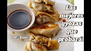 Receta de las Mejores GYOZAS que probarás Inredientes en la descripción [upl. by Ainitsirc362]