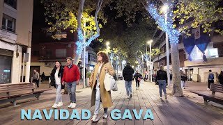 4K 60ftps Gavá Navidad 🎄 Rambla 🎅 Barcelona 2023 España [upl. by Costin]