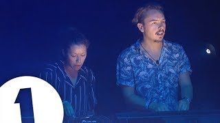 Monki B2B Purple Disco Machine  Radio 1 in Ibiza 2018  Café Mambo  FLASHING IMAGES [upl. by Neila304]