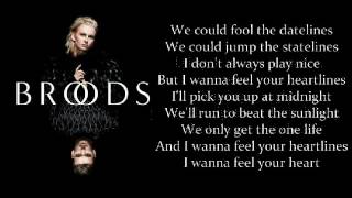 Broods  HeartLines Lyrics Video [upl. by Amadus]