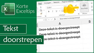 Zo kun je een tekst doorstrepen [upl. by Trula]