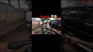 Scooter 👽😱biker bikerriderbikerriderbikeriderideraxeracing bikeracehyperridemotovlog [upl. by Enylekcaj]