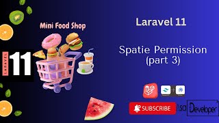 Laravel 11  Install Spatie Permission Part 28 [upl. by Basia546]