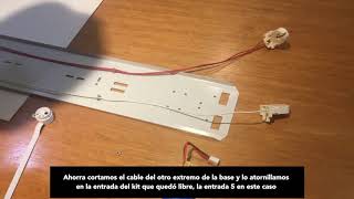 Cómo instalar un Kit de Emergencia a un Equipo Hermético para un Tubo Led de 18 W [upl. by Fionnula12]