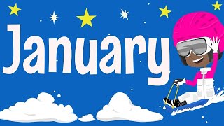 January A Fun Animation All About The First Month Of The Year [upl. by Nennahs]