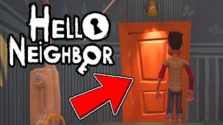 WHO IS THE SCREAMING PERSON BEHIND THE DOOR  Hello Neighbor Beta Update [upl. by Kcirdehs10]