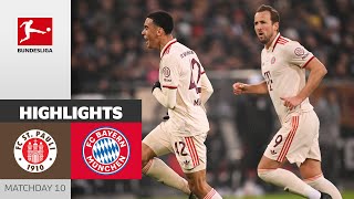 Bayern Extend Their Lead  St Pauli  FC Bayern München 01  Highlights  MD 10 – Bundesliga [upl. by Raimundo35]