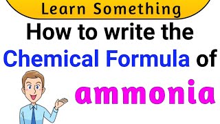 What is the chemical formula of Ammonia  chemical formula of Ammonia  Chemistry [upl. by Hildie]