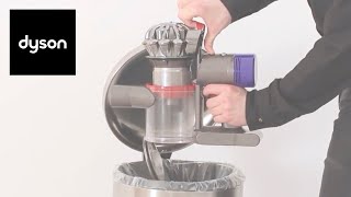 How to empty the bin on Dyson V8™ Cordfree vacuums [upl. by Rosamond]