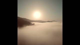 San Ysidro Ranch California Misty Mountains Drone Test Shot Today [upl. by Firooc]