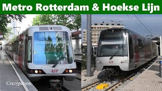 RET Rotterdam Metro en Sneltram  Hoekse Lijn Test  2022 [upl. by Abekam]