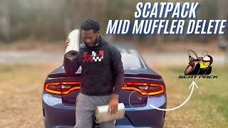 Mid Muffler Delete On My Dodge Charger Scatpack [upl. by Assilim216]