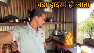 ट्रैक पे जाने से पहले एक बड़ा हादसा हो गया था  village lifestyle in Uttarakhand  sj family vlog [upl. by Anasus]