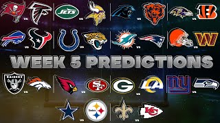 NFL Week 5 Predictions [upl. by Cuthbert]