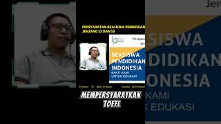 Beasiswa S2 dan S3 Tanpa Toefl  Beasiswa Pendidikan Indonesia [upl. by Lan]