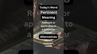 Pertinent meaning shorts [upl. by Ilat]