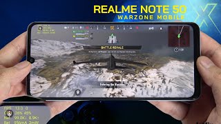 Realme Note 50 Call of Duty Warzone Mobile Gaming test  Unisoc Tiger T612 90Hz Display [upl. by Thorlie]