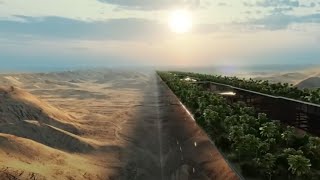 ORF🔸SaudiArabien plant futuristische Megastadt in der Wüste  The Line [upl. by Nodnarb]