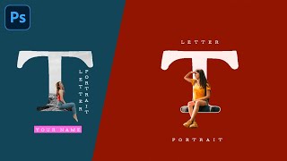 How To Turn a Photo into a Letter T In Photoshop Tutorial [upl. by Noram]