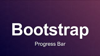 Bootstrap 3 Tutorial 58  Progress Bar [upl. by Clarisse]