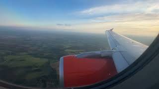 EasyJet A319 take off Belfast IntI Airport BFS and land Gatwick Airport LGW [upl. by Sheeb]