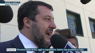 Palermo  Processo Open Arms oggi la requisitoria Salvini non presenta in Aula [upl. by Vedette]