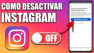 COMO DESACTIVAR CUENTA DE INSTAGRAM 2024 [upl. by Heimer]