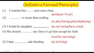 Verbs  Verbs in English Grammar  NonFinite Verb  Infinitive  Gerund  Participle English Point [upl. by Ayekal]