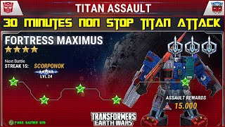 TITAN ASSAULT COMPLETE  Transformers FORTRESS MAXIMUS vs SCORPONOK [upl. by Kcub]