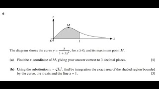 Q6 Solutions for CIE mathematics 9709 paper 32 June 2020 970932mj20 [upl. by Aneekat178]