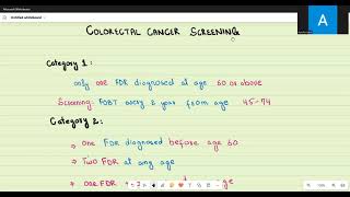 colorectal cancer screening AMC 1 [upl. by Raybourne]