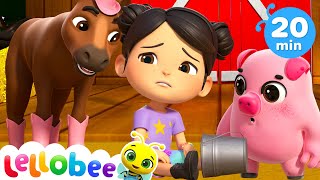 Boo Boo Accidents Happen Song  Lellobee City Farm  Songs and Cartoons  Best Videos for Babies [upl. by Tterag]