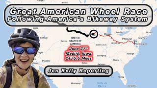 Jen Kelly Reporting On the Great American Wheel Race Madrid Iowa [upl. by Nitsua671]