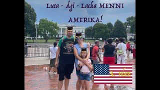 Luca  Ági  Lacka MENNI AMERIKA  Harmadik rész  Space Museum  Great Falls Park  Georgetown [upl. by Netram204]