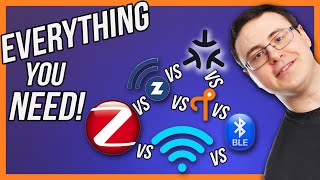 ZigBee vs ZWave vs WiFi vs Thread vs Bluetooth vs Matter CHIP [upl. by Forsyth]