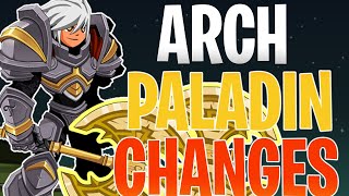 AQW ArchPaladin Class Changes  Skill Mechanic Change  Group Support and Solo Battles [upl. by Hafeetal409]