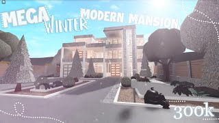 Mega Winter Mansion  BLOXBURG  300k [upl. by Aerol]