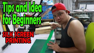 Tips and Idea for Beginners Silk Screen Printing [upl. by Eniluap]