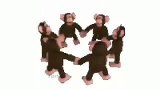 10 HOURS Happy Monkey Circle meme [upl. by Edyak]