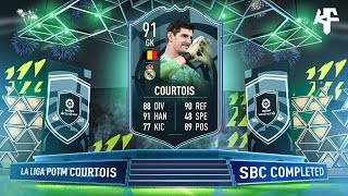 POTM Thibaut Courtois SBC Completed  Tips amp Cheap Method  Fifa 22 [upl. by Adelpho]