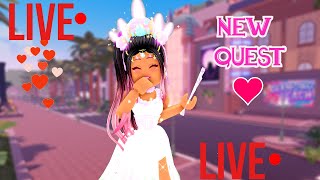 COMPLETING PIZZA QUEST NEW ROYALE HIGH UPDATE COME GET A BADGELIVESTREAM [upl. by Elwyn764]