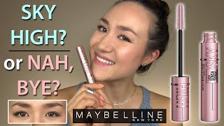 Maybelline SKY HIGH Mascara  Full Day Wear Test amp Review [upl. by Lachman371]