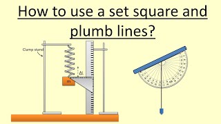 1515 How to use a set square and plumb lines [upl. by Mundy]