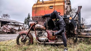 Restoration Abandoned Old Motorcycle Jawa 250 2stroke Engine 1962 [upl. by Aindrea138]