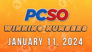 P574M Jackpot Super Lotto 649 2D 3D 6D and Lotto 642  January 11 2024 [upl. by Aremihc817]