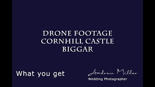 Cornhill Castle Drone Footage Corhnill Castle Biggar Scotland [upl. by Nunci]