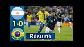 Résumé du Match amical Brésil vs Argentine 01  But de Messi😉 مباراة ودية بين البرازيل والأرجنتين [upl. by Tekcirc]